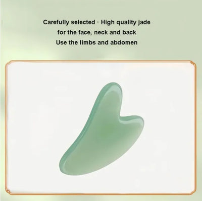 Gua Sha Board 2PCS Massage Stone For Facial Body Skincare Roller Scraping Massager Natural Resin Facial Lifting Scraper Neck Anti Wrinkle Massager Tool by Glamytek