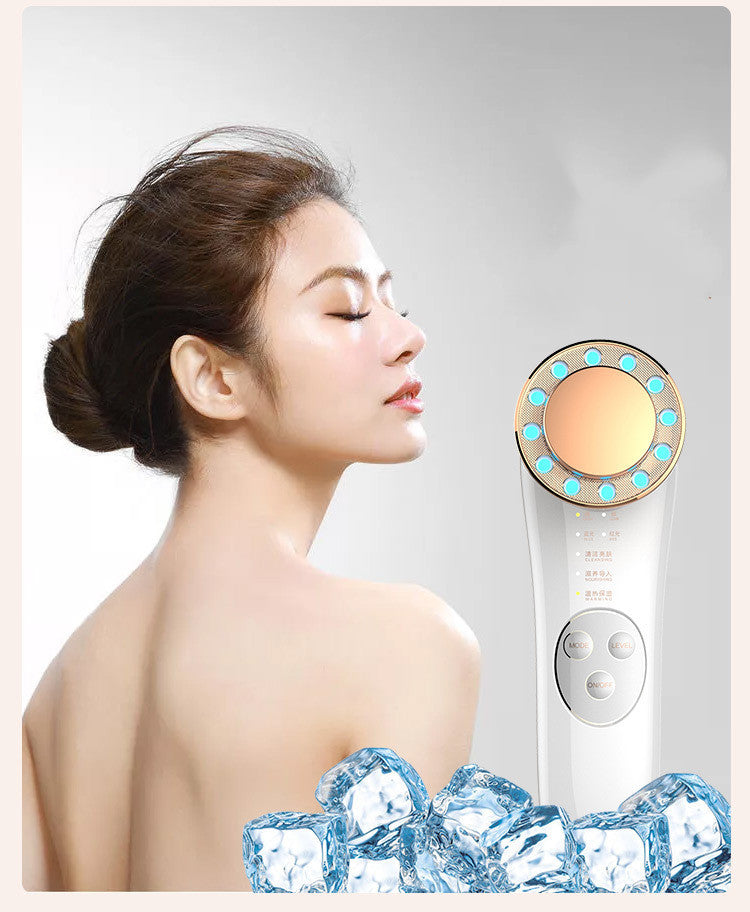 Facial Massager Skin Care Tools 7 In 1 Face Lifting Machine Galvanic Facial Machine Face Tightening Machine For Skin High Frequency Facial Machine by Glamytek