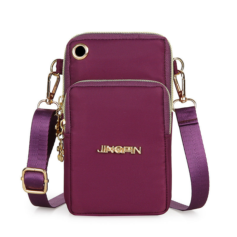 Three-Layer Mobile Phone Cross-Body Bag