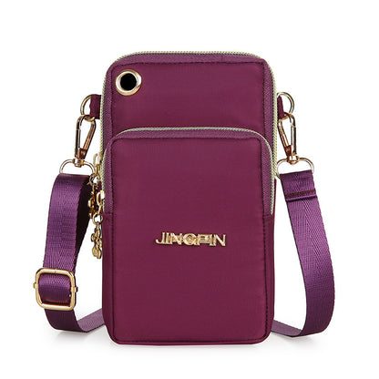 Three-Layer Mobile Phone Cross-Body Bag