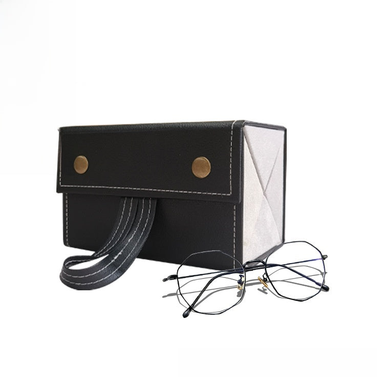 Glasses storage box with multiple compartments