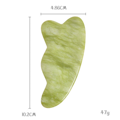 Green Phoenix Jade Gua Sha Massage Board Face Care by Glamytek
