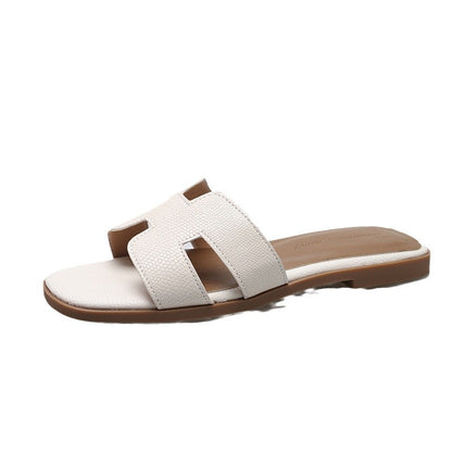 Beach H-shaped flat sandals