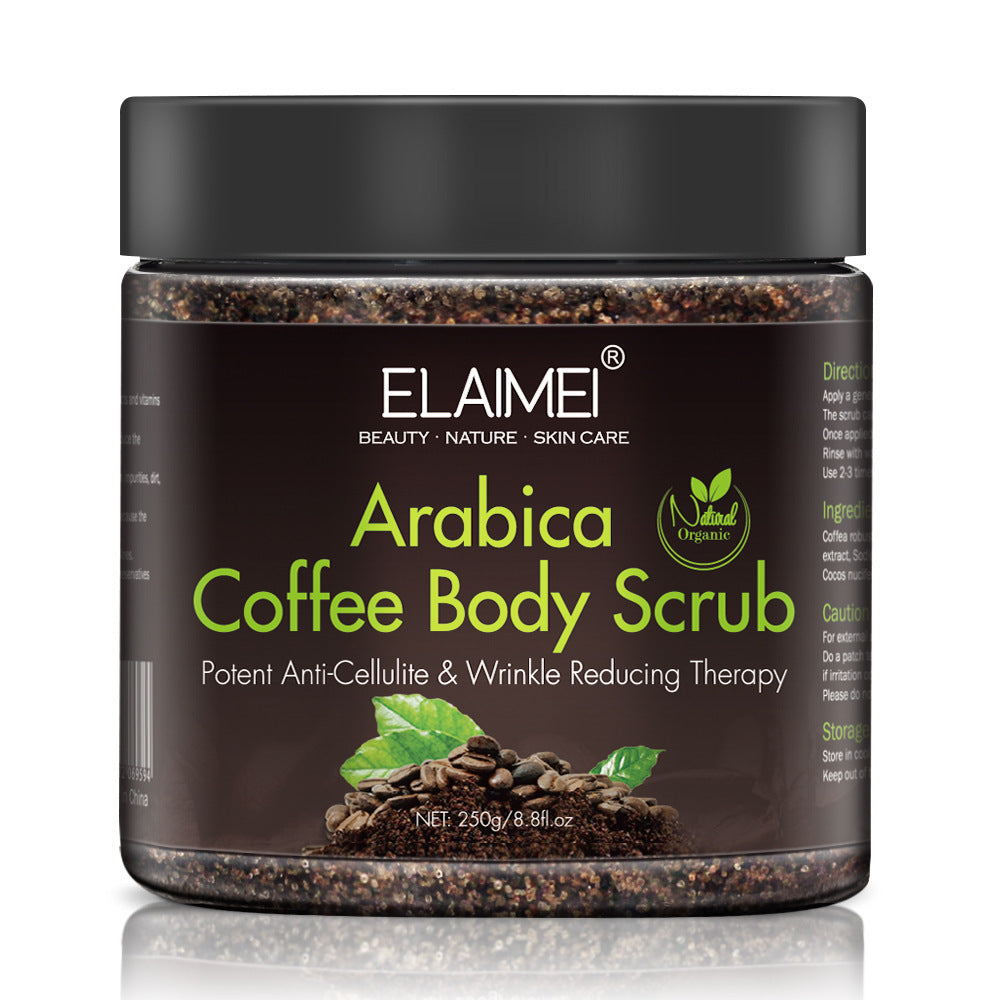 Coffee scrub exfoliating body scrub by Glamytek