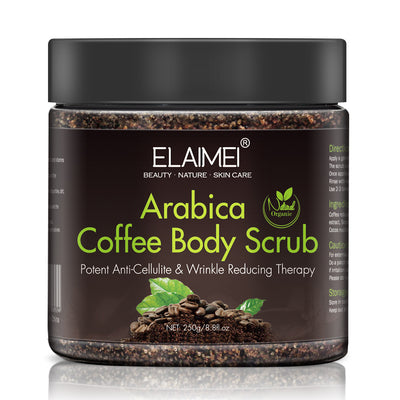 Coffee scrub exfoliating body scrub by Glamytek