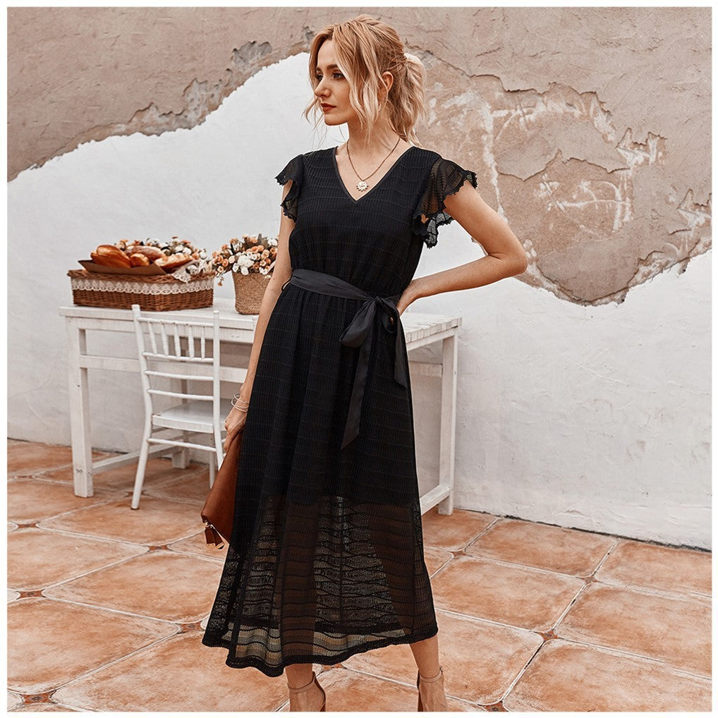 French retro dress summer
