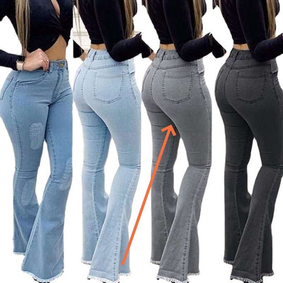 Women Fashion Elastic Ladies Jeans Pants by Glamytek