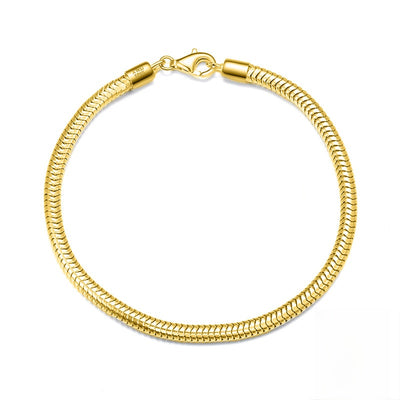 Pure silver bracelet snake bone chain