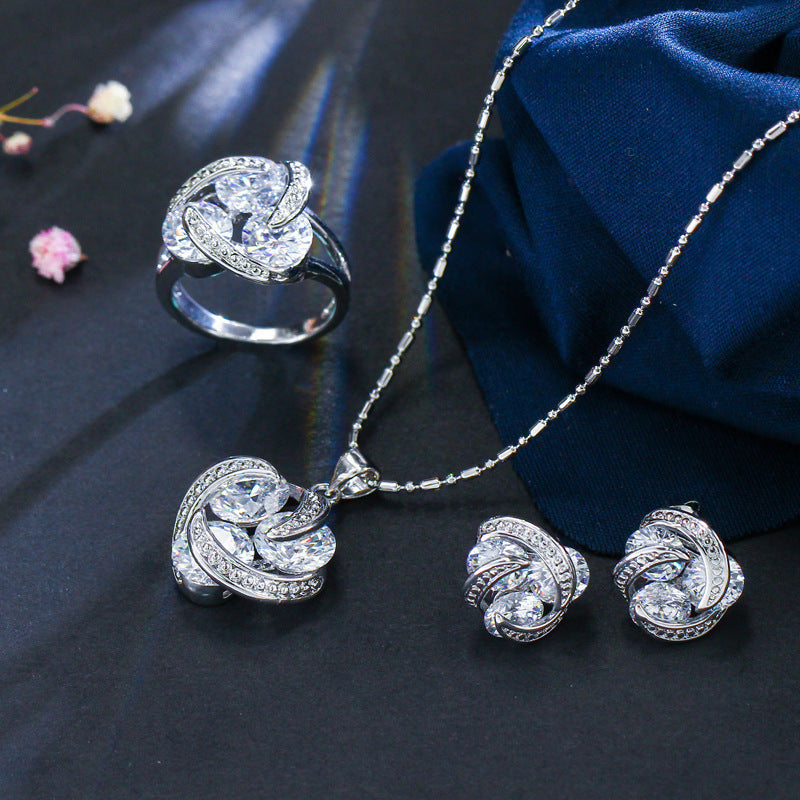 Zircon jewelry set by Glamytek