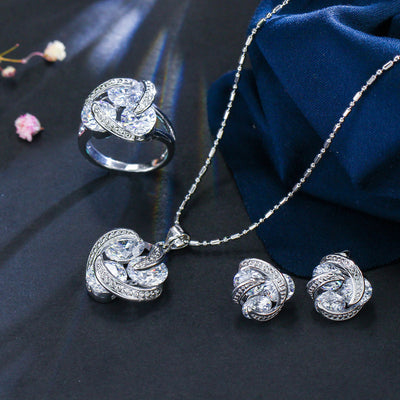 Zircon jewelry set by Glamytek