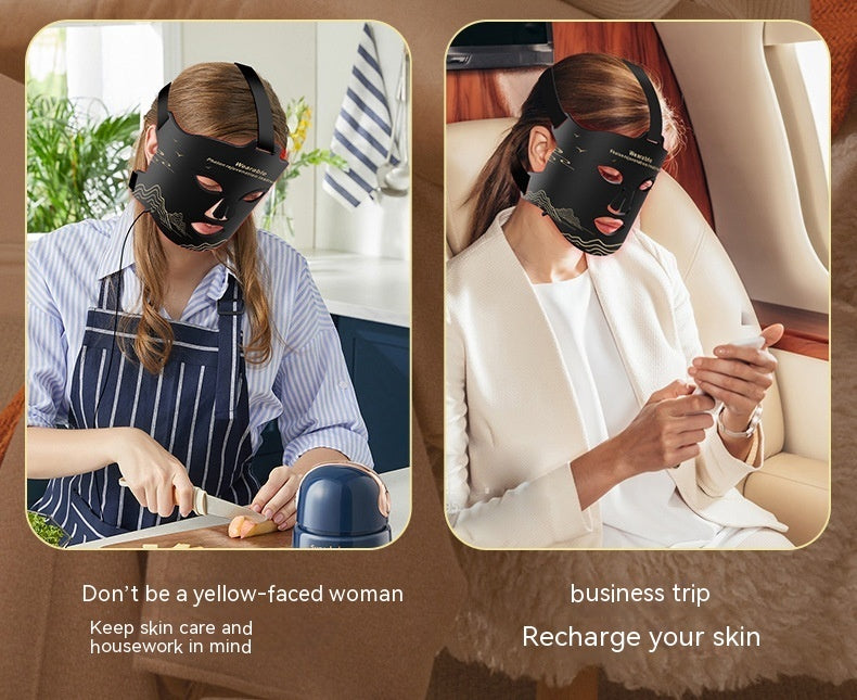 New Infrared Phototherapy Beauty Apparatus Face Led Color Light Skin Rejuvenation Beauty Mask by Glamytek