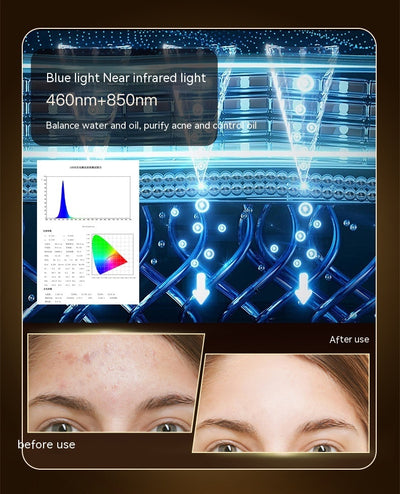 New Infrared Phototherapy Beauty Apparatus Face Led Color Light Skin Rejuvenation Beauty Mask by Glamytek