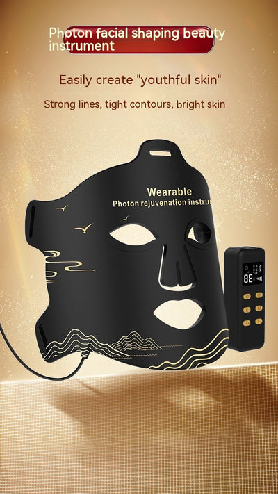 New Infrared Phototherapy Beauty Apparatus Face Led Color Light Skin Rejuvenation Beauty Mask by Glamytek