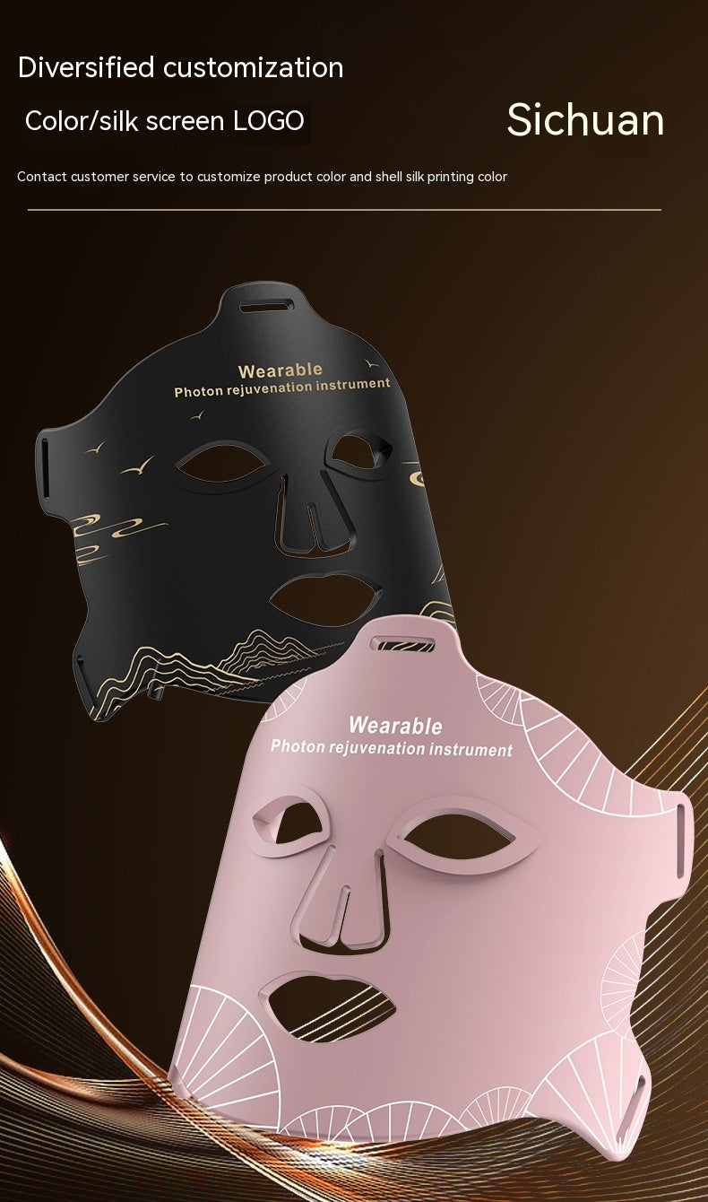 New Infrared Phototherapy Beauty Apparatus Face Led Color Light Skin Rejuvenation Beauty Mask by Glamytek
