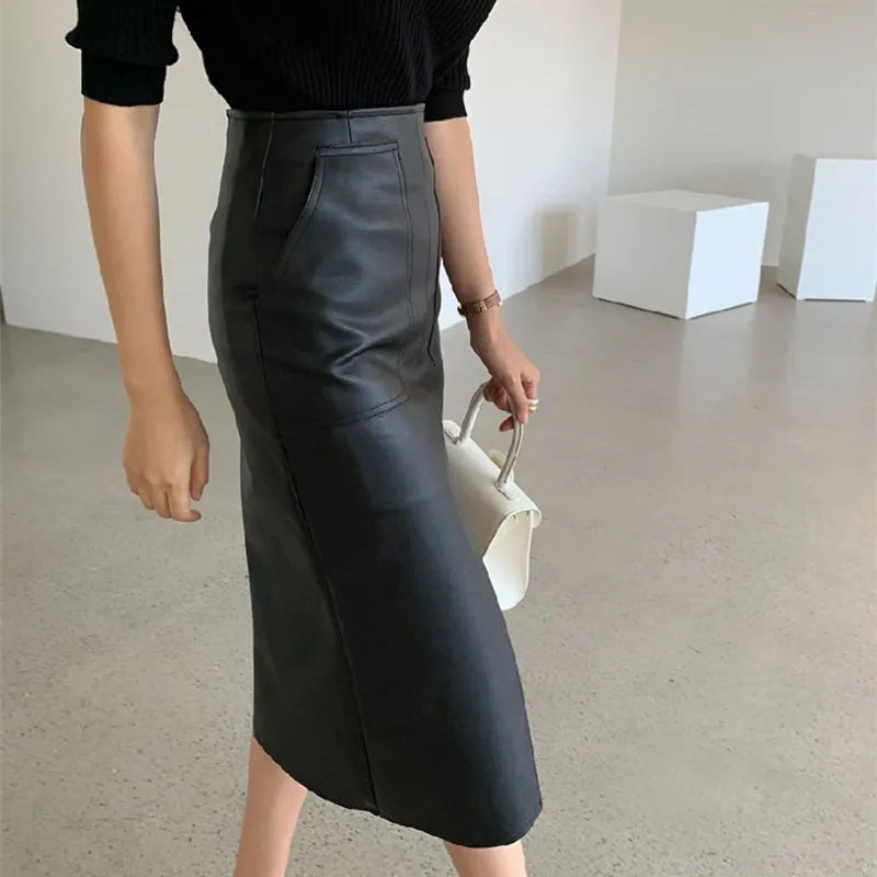 European And American Temperament Deep Split Skirt by Glamytek