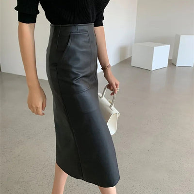 European And American Temperament Deep Split Skirt by Glamytek