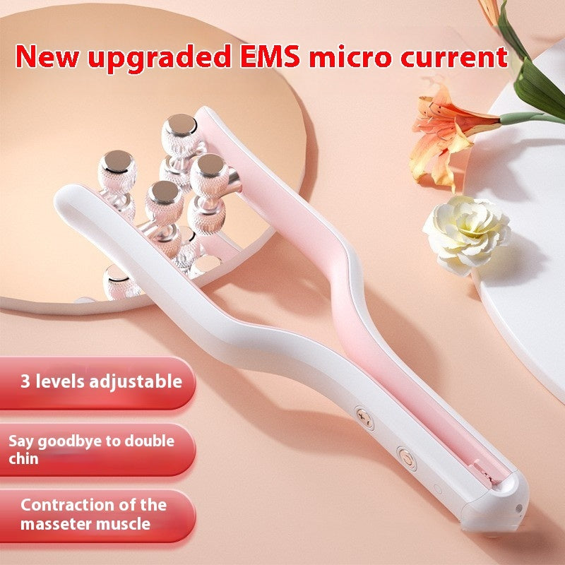 Micro-current Roller Face Slimming Massage Instrument by Glamytek
