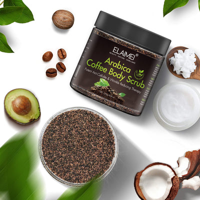 Coffee scrub exfoliating body scrub by Glamytek