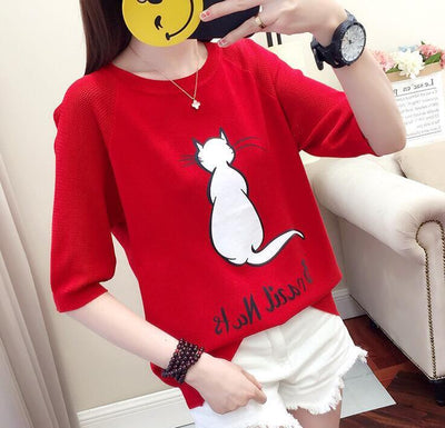 Cute Cat Tshirt by Glamytek