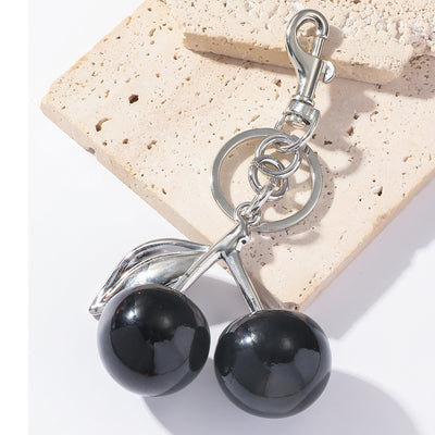 personalized resin cherry key chain pendant