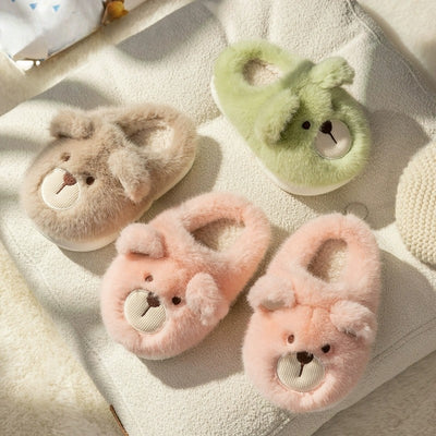 cute bear children cotton slippers by Glamytek