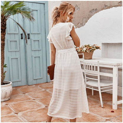 French retro dress summer