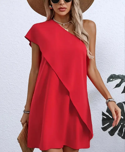 Summer Fashion Casual Short Sleeve Dress For Women by Glamytek