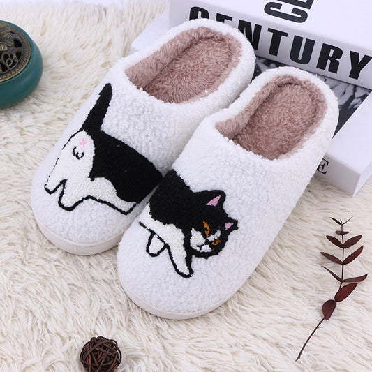 cartoon sausage puppy cute funny cotton slippers