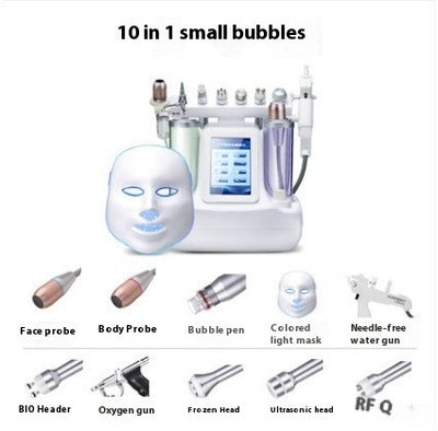 Beauty Instrument Cleaner Face Oxygen Injection Skin Spray Beauty Salon Mesotherapy Color Light Mask Beauty Instrument by Glamytek
