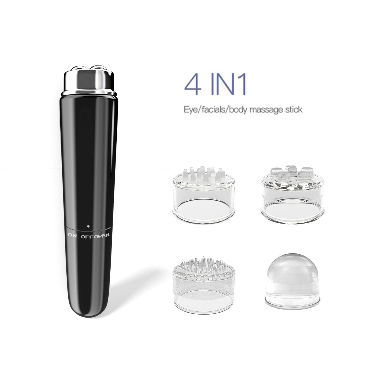 4 In 1 Electric Facial Massager Micro Vibration Eye Beauty Instrument For Relax Eye Dark Circles Eye Bags Puffiness Eye Massage by Glamytek