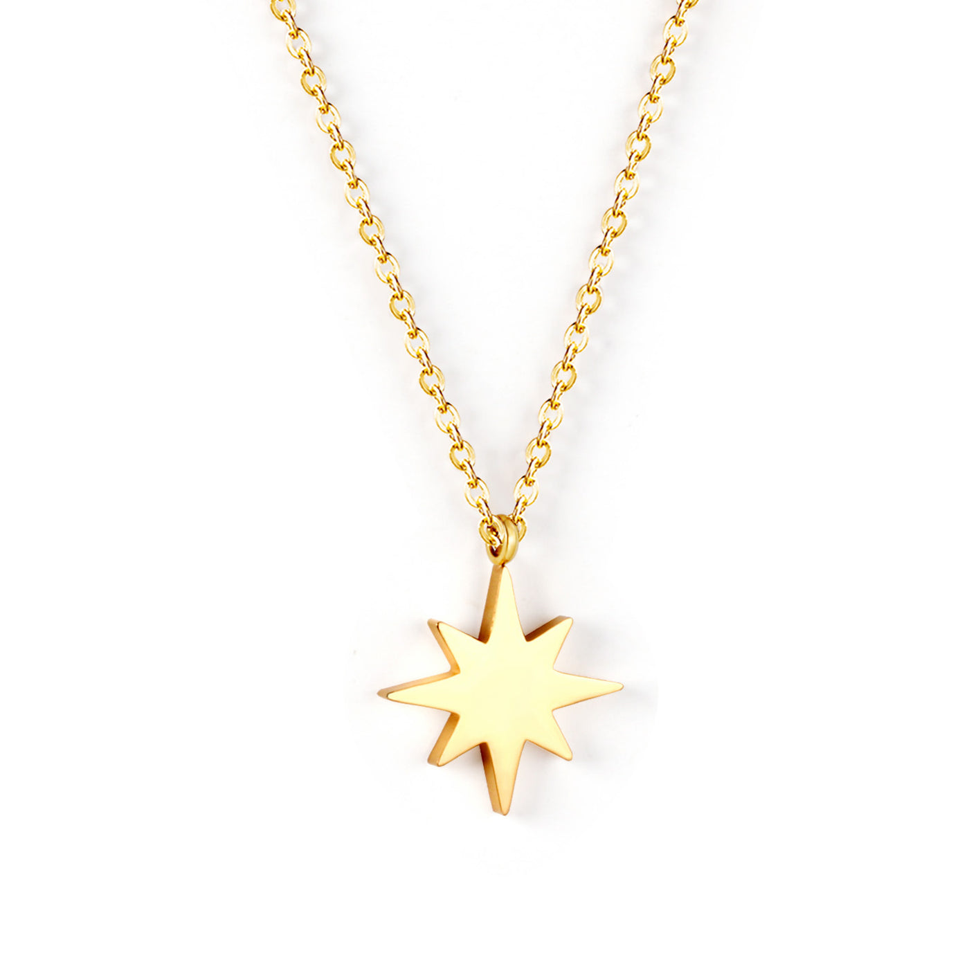 Electroplated stainless steel necklace