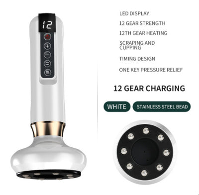 Electric Vacuum Cupping Massager For Body Anti-Cellulite Suction Cup Gua Sha Massage Body Cups Guasha Fat Burning Slimming Jars by Glamytek