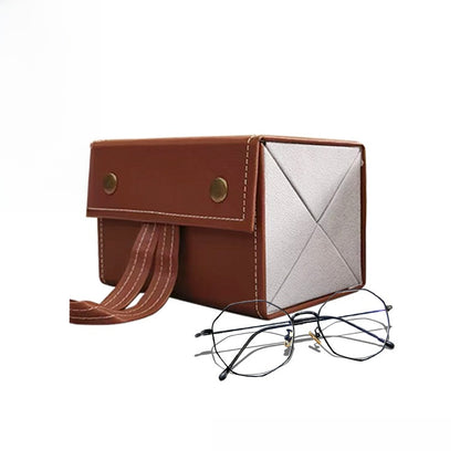 Glasses storage box with multiple compartments