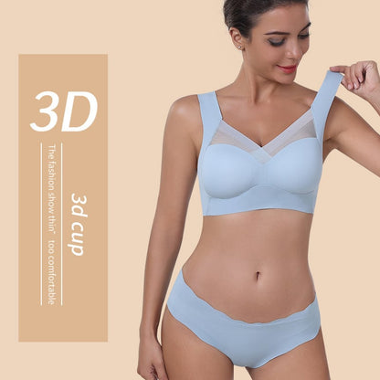 Plus Size Seamless Push-up Sports Bra for Women