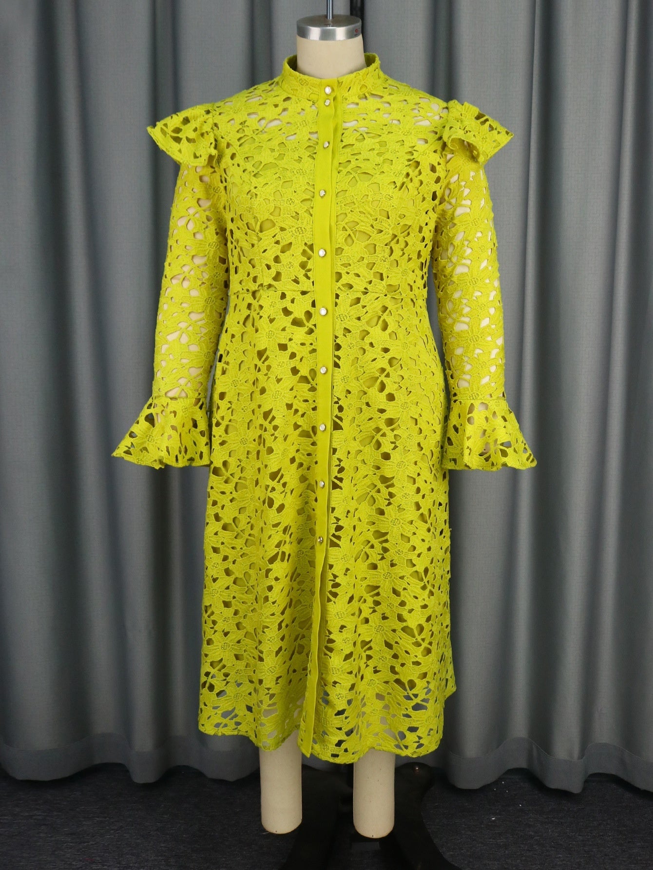 Lace Coat Half Turtleneck Cardigan Inner Wear Dress by Glamytek