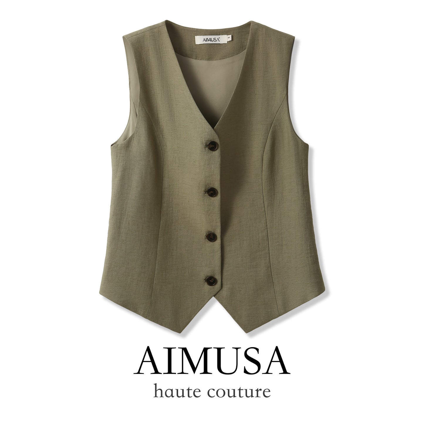 [Natural Fiber] Linen vest Vest Women's Summer 2025 Spring and Summer New arrival Elegant Sleeveless Waistcoat Vest