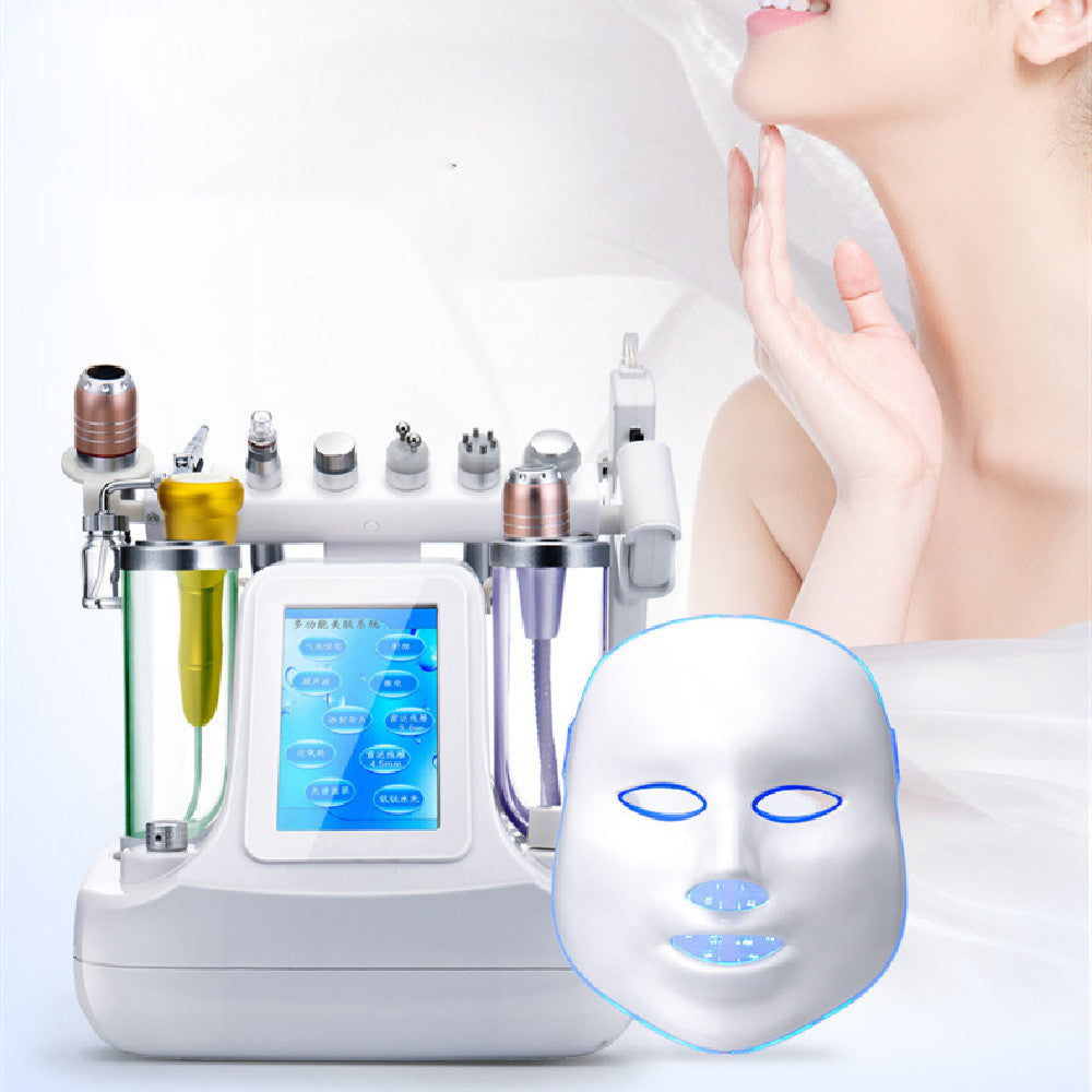 Beauty Instrument Cleaner Face Oxygen Injection Skin Spray Beauty Salon Mesotherapy Color Light Mask Beauty Instrument by Glamytek
