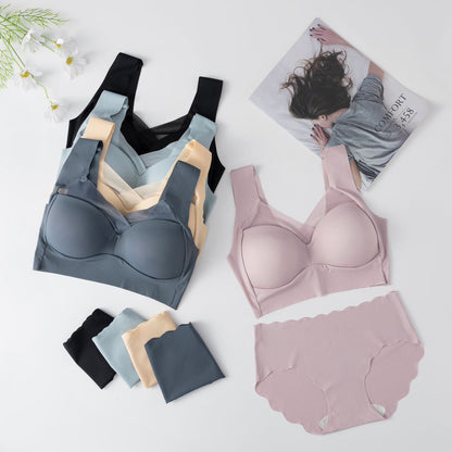 Plus Size Seamless Push-up Sports Bra for Women