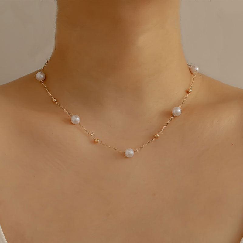 Fashion Imitation Pearl Necklace