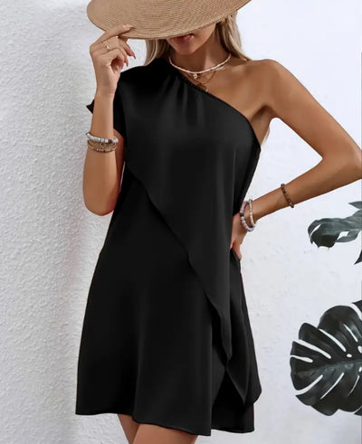 Summer Fashion Casual Short Sleeve Dress For Women by Glamytek