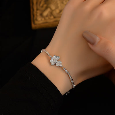 S925 Sterling Silver Diamond Zircon Bracelet