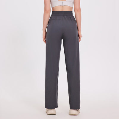 Straight Loose Sports Women's Wide-leg Pants Fitness by Glamytek