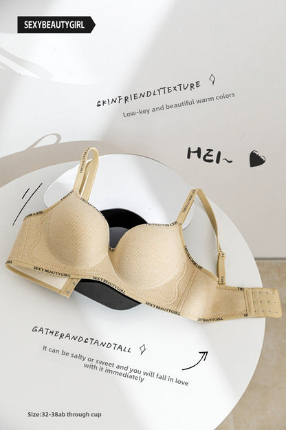 Seamless lift bra
