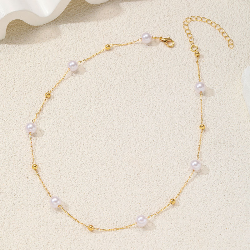 Fashion Imitation Pearl Necklace