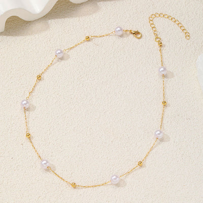 Fashion Imitation Pearl Necklace
