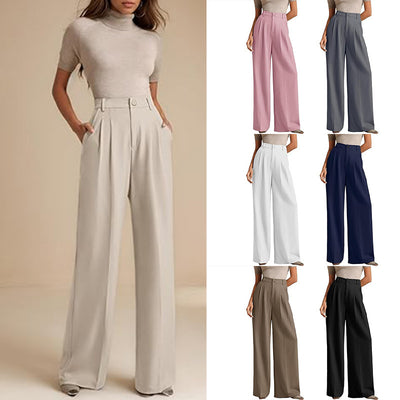 Women's Business Suit Pants High Waist by Glamytek