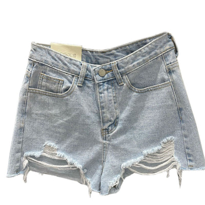Women's fringed denim shorts by Glamytek