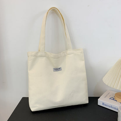 Thickened Washed Canvas Bag Women's Large Capacity Tote Bag Simple Commuter Portable Oxford Cloth Big Bag Shoulder Bag