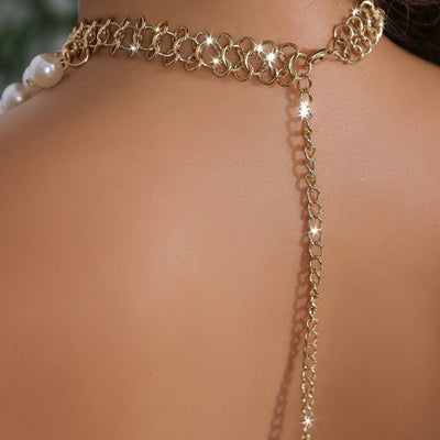 Vintage Pearl Necklace Necklace by Glamytek
