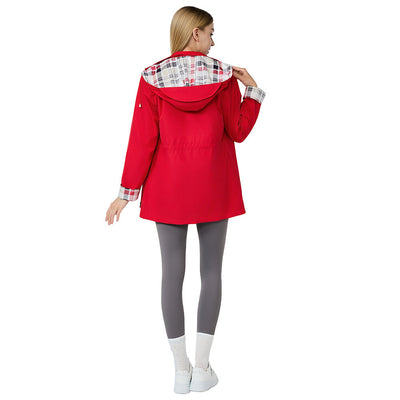 Women's Windbreaker Jacket Casual Polyester For Commute